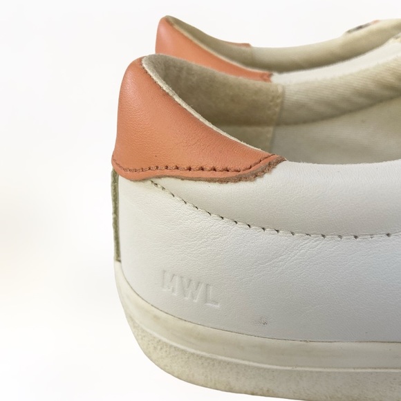 Madewell Sidewalk Low-Top Sneakers Snake Embossed Leather Wave Edition MC693 9M - Picture 8 of 9